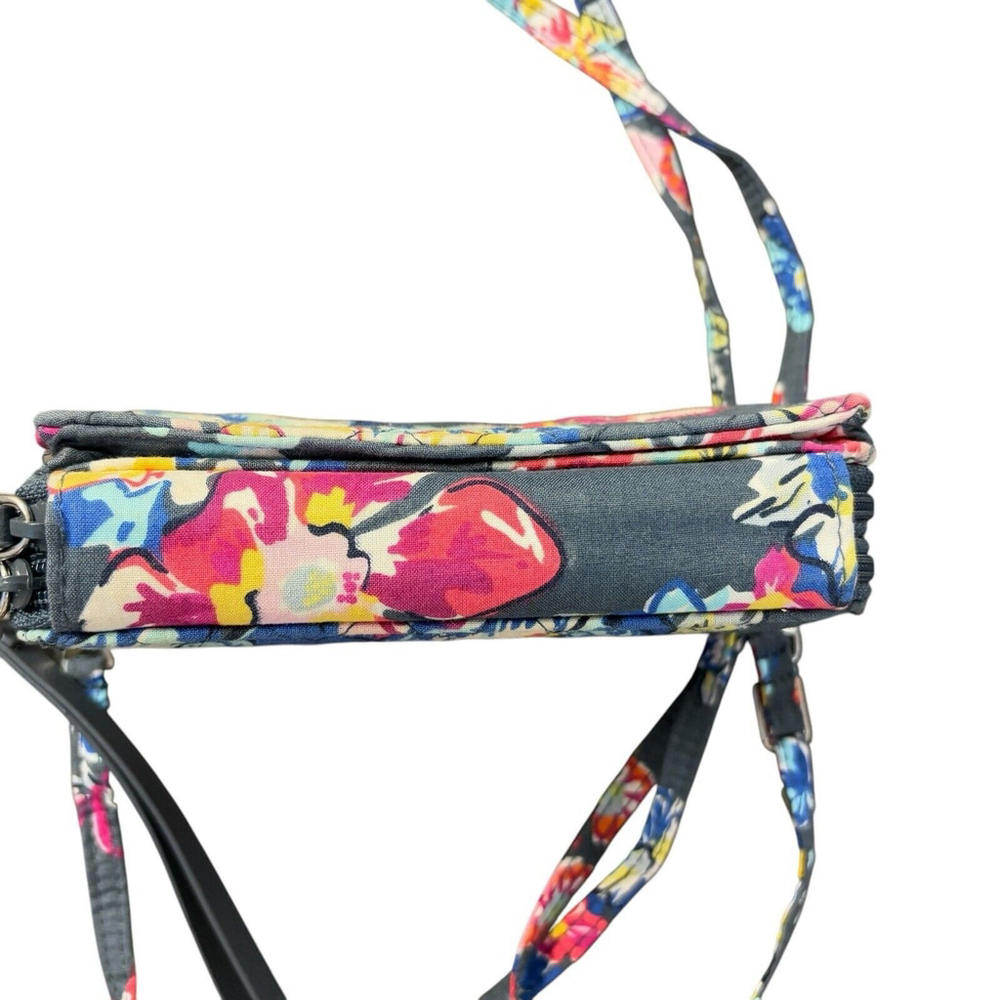 Vera Bradley Crossbody Purse Signature Deluxe All Together RFID Pretty Posies - Picture 6 of 11